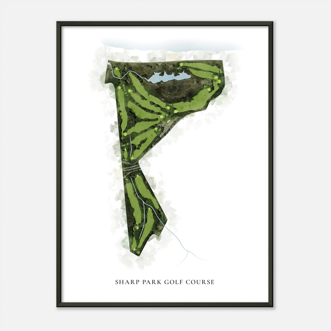 Print of Sharp Park Golf Course Classic Map