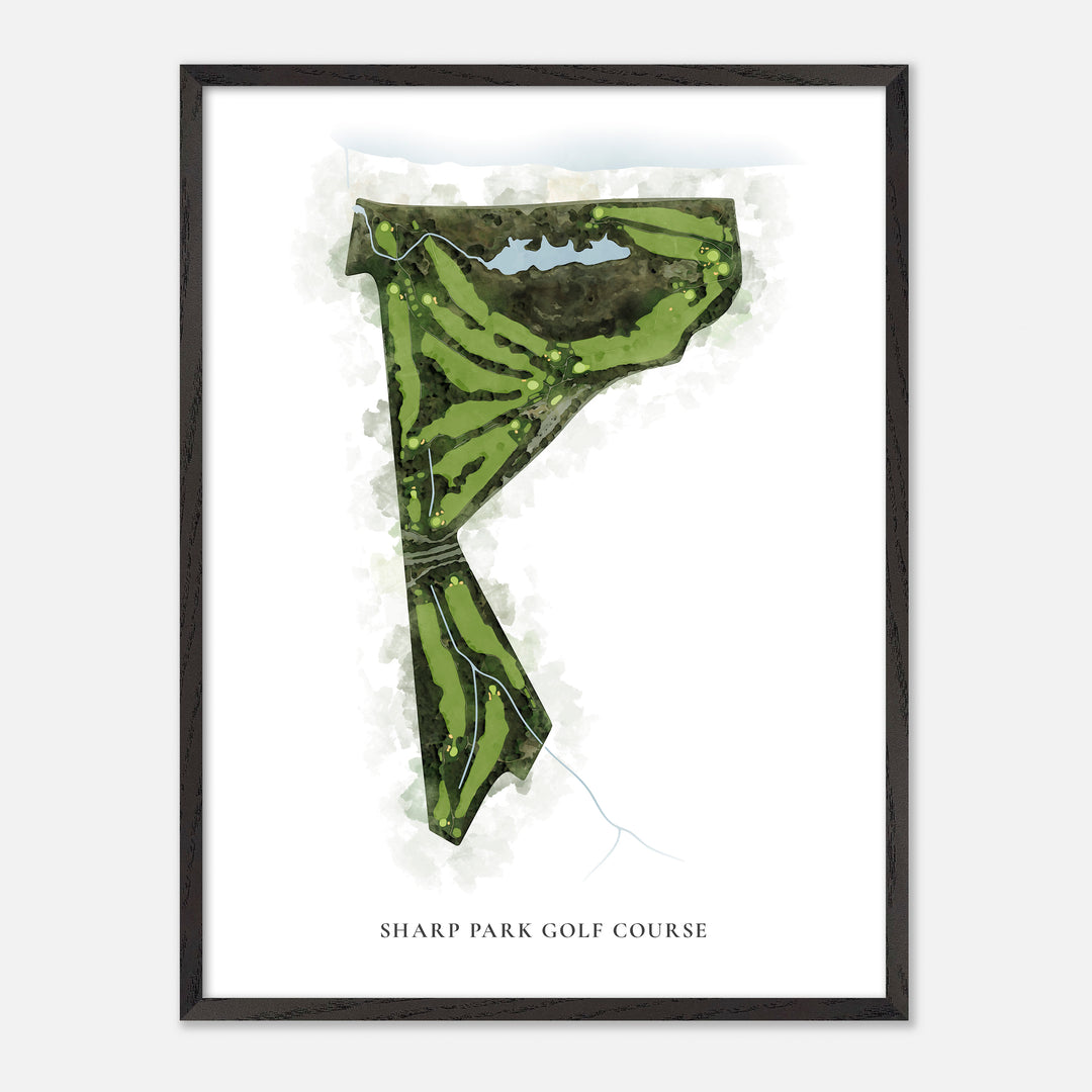 Print of Sharp Park Golf Course Classic Map