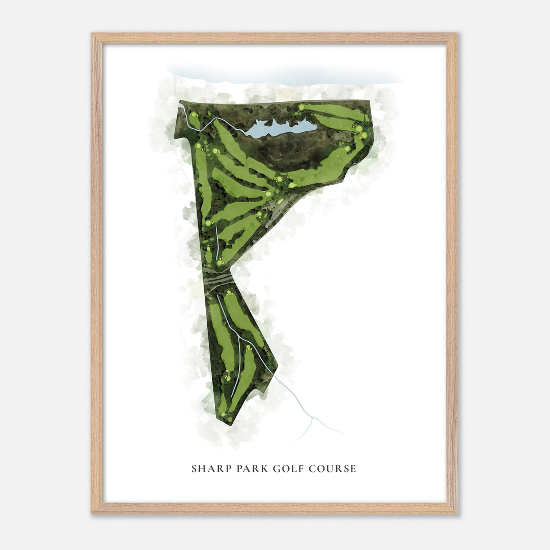 Print of Sharp Park Golf Course Classic Map
