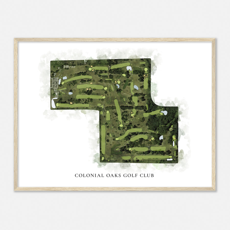 Print of Colonial Oaks Golf Club Classic Map