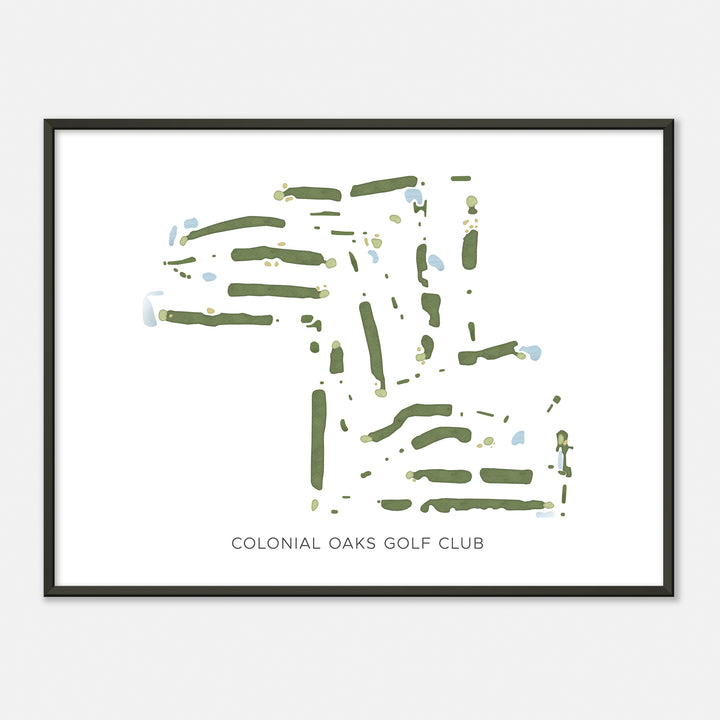 Print of Colonial Oaks Golf Club Modern Map