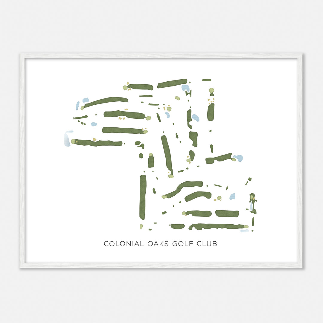 Print of Colonial Oaks Golf Club Modern Map
