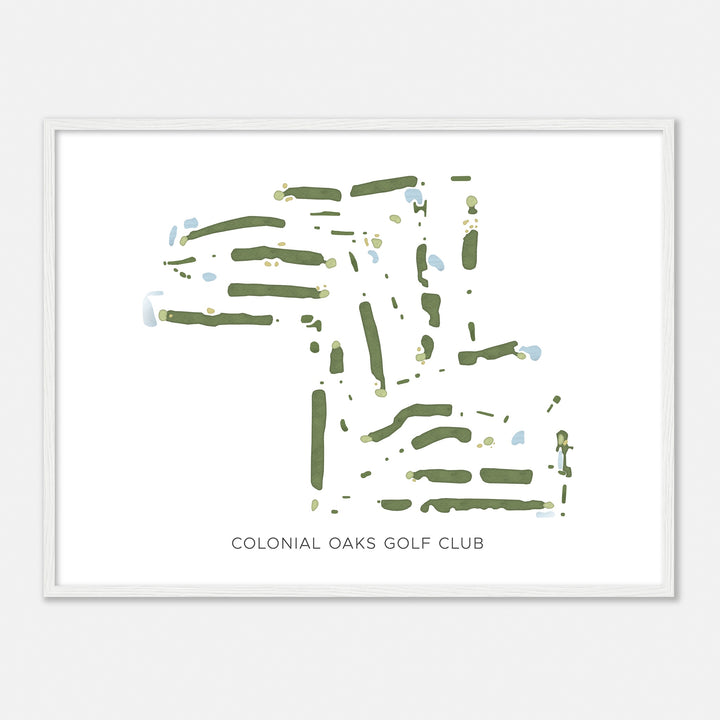 Print of Colonial Oaks Golf Club Modern Map