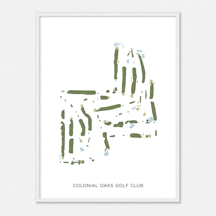 Print of Colonial Oaks Golf Club Modern Map