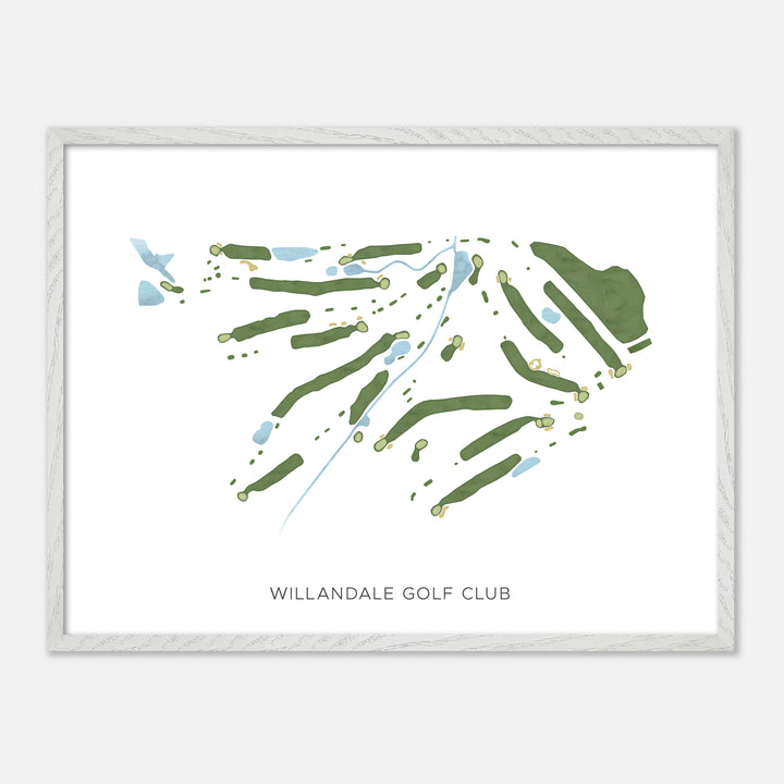 Print of Willandale Golf Club Modern Map