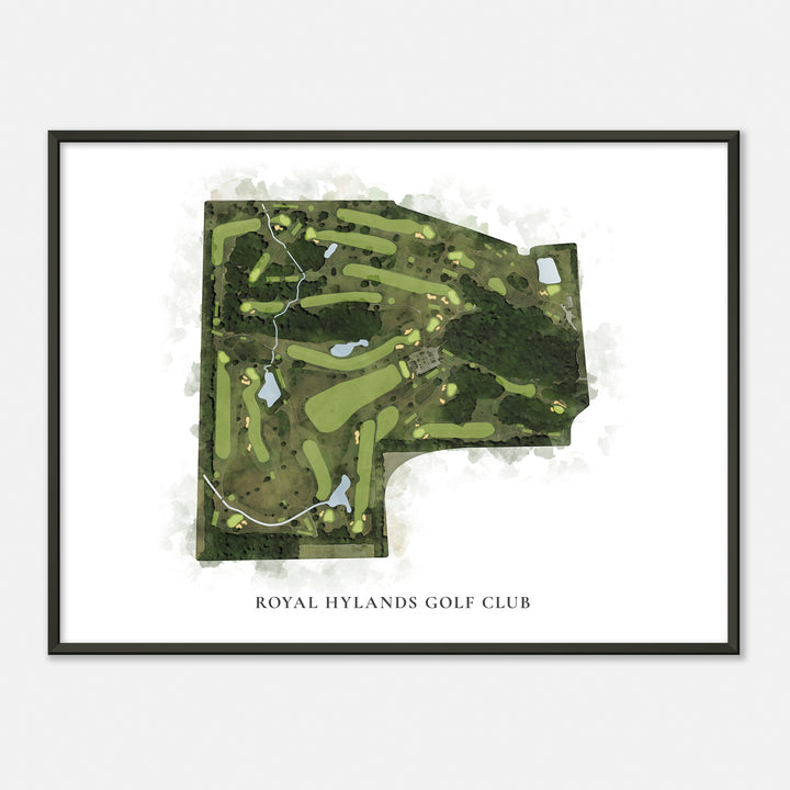 Print of Royal Hylands Golf Club Classic Map