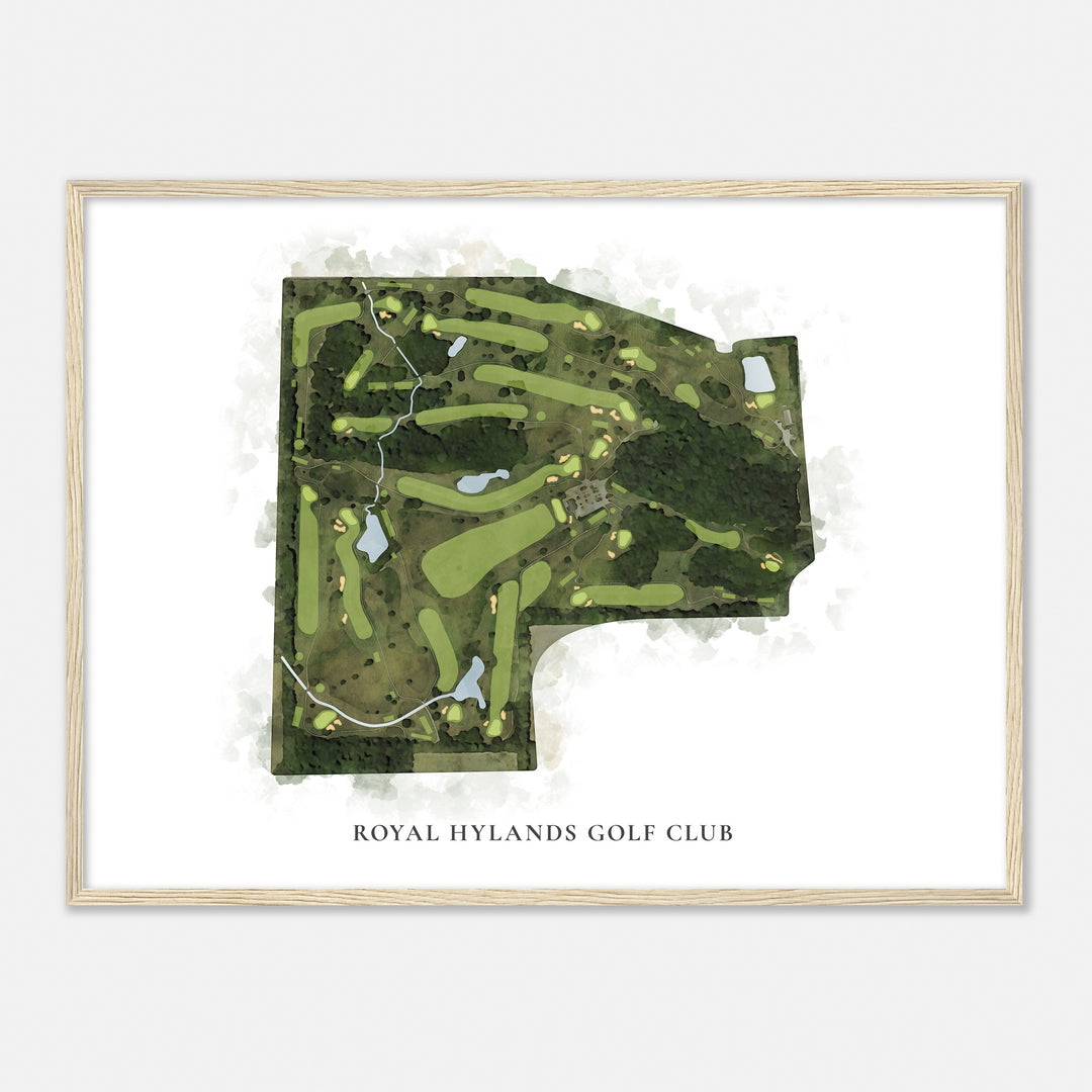 Print of Royal Hylands Golf Club Classic Map