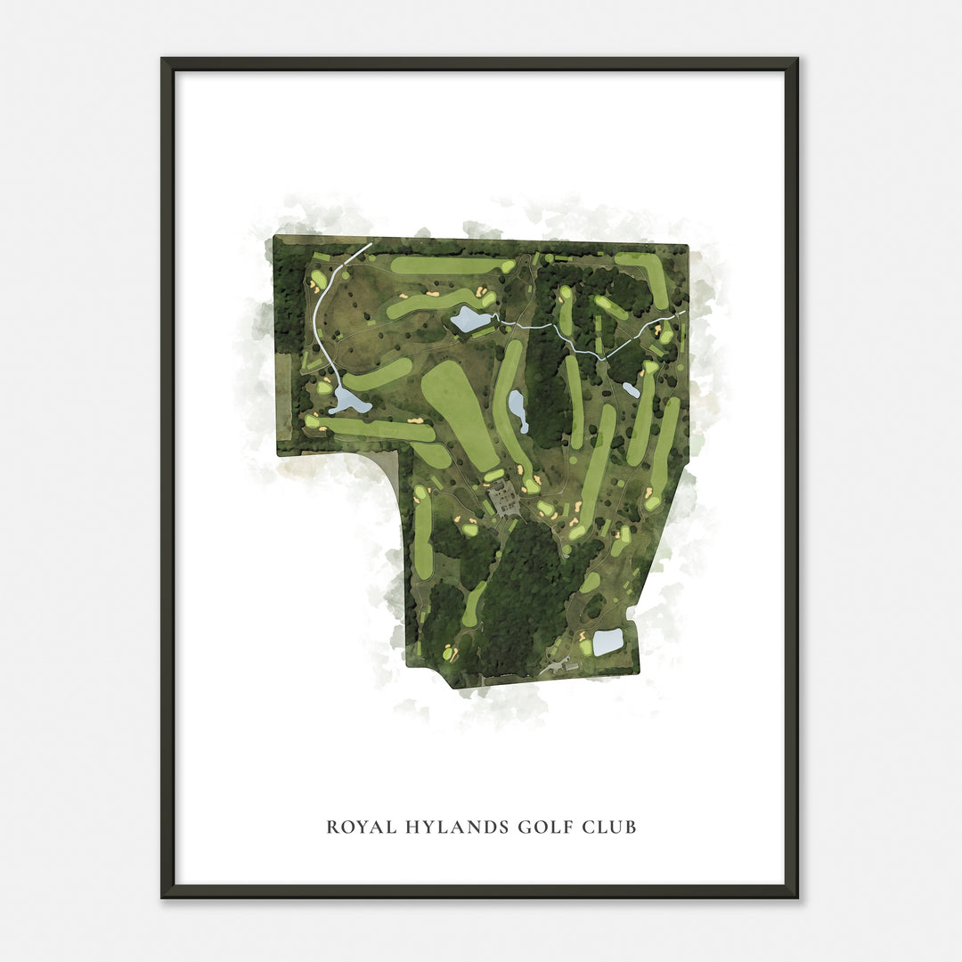 Print of Royal Hylands Golf Club Classic Map