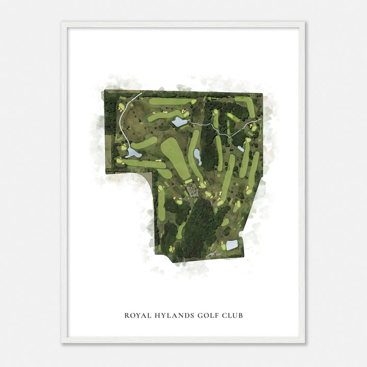 Print of Royal Hylands Golf Club Classic Map