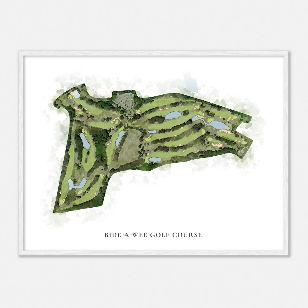 Print of Bide-A-Wee Golf Course Classic Map