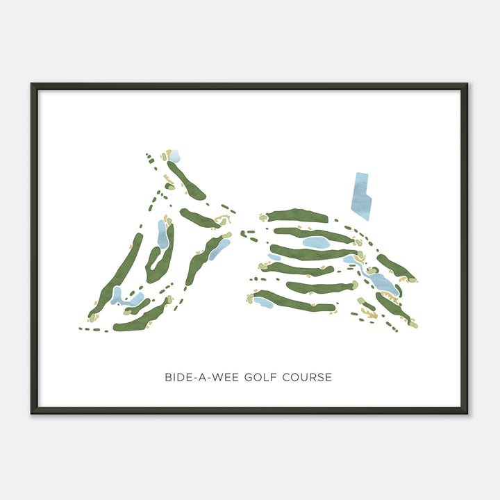 Print of Bide-A-Wee Golf Course Modern Map