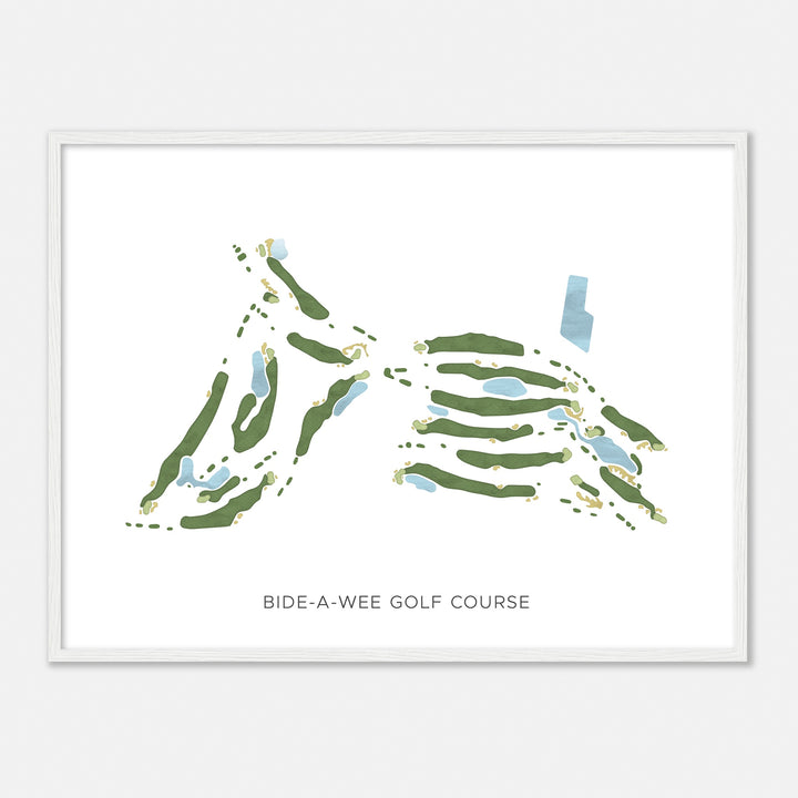 Print of Bide-A-Wee Golf Course Modern Map