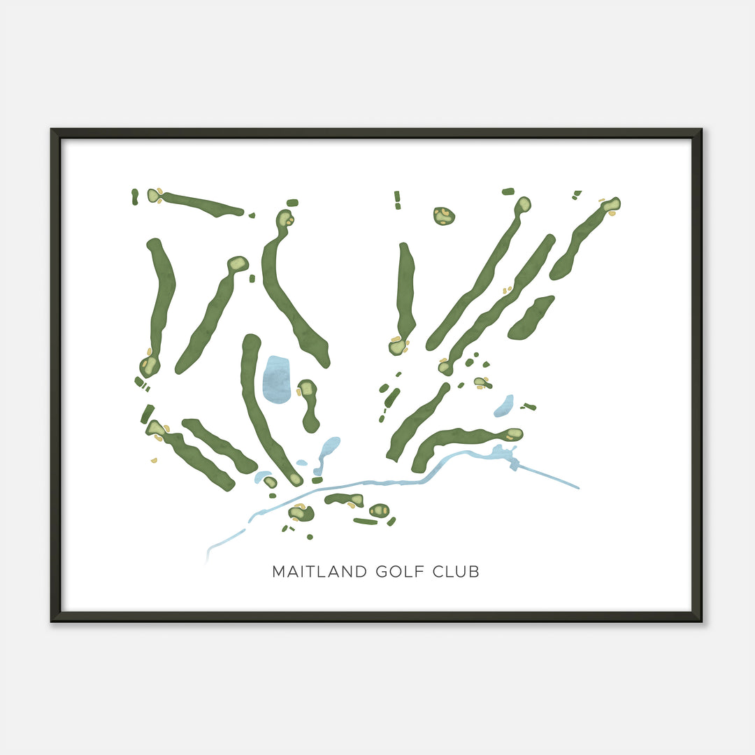 Print of Maitland Golf Club Modern Map