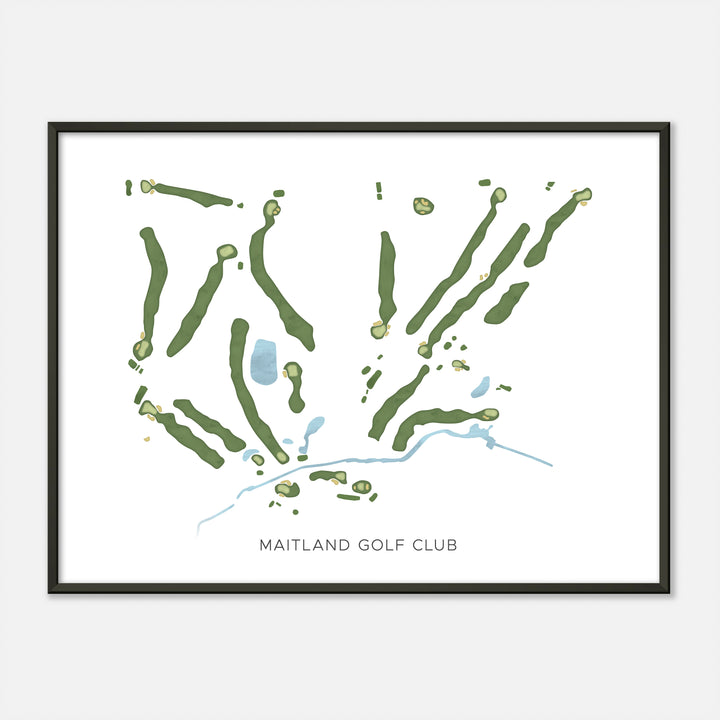 Print of Maitland Golf Club Modern Map