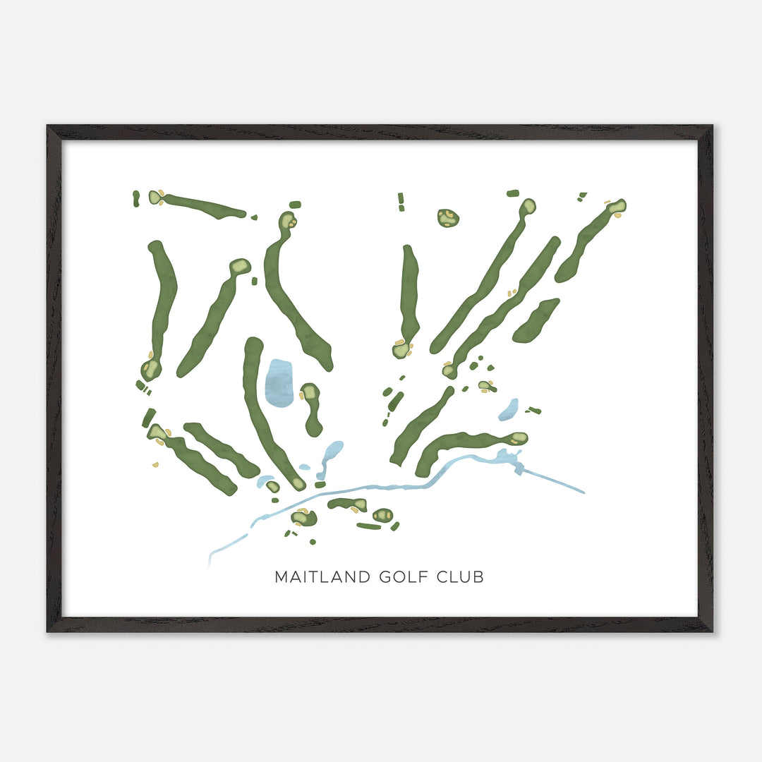 Print of Maitland Golf Club Modern Map