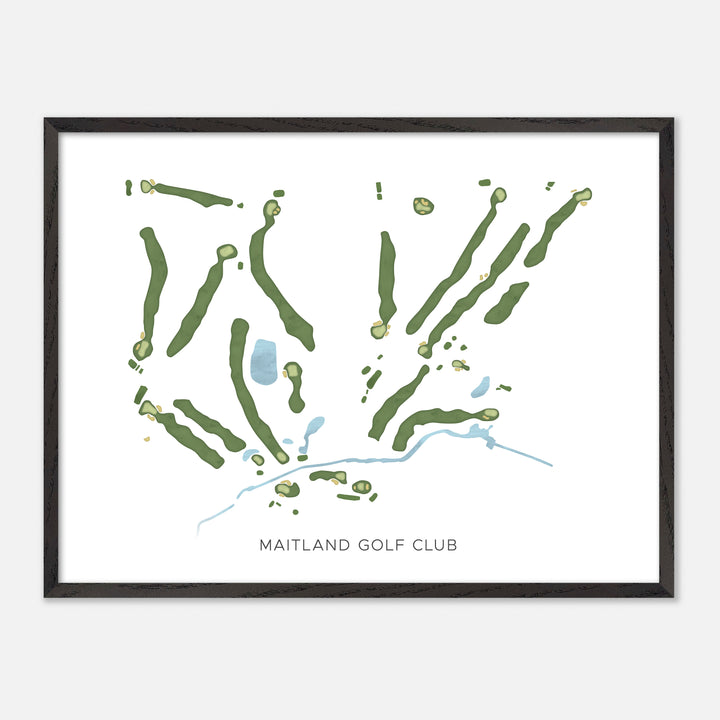Print of Maitland Golf Club Modern Map