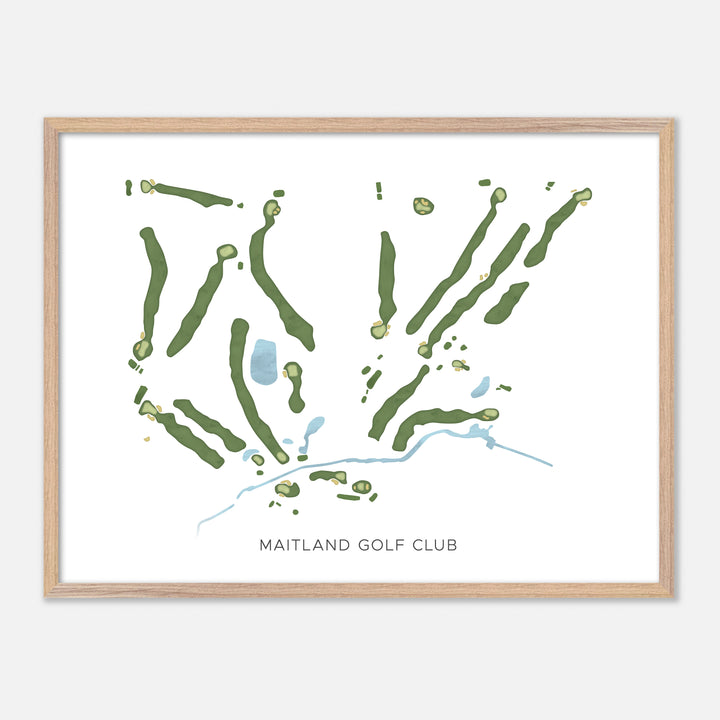 Print of Maitland Golf Club Modern Map