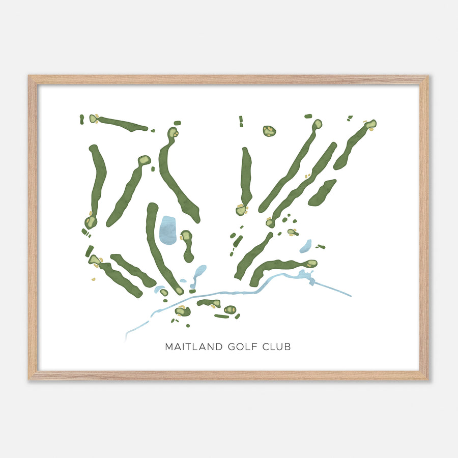 Print of Maitland Golf Club Modern Map