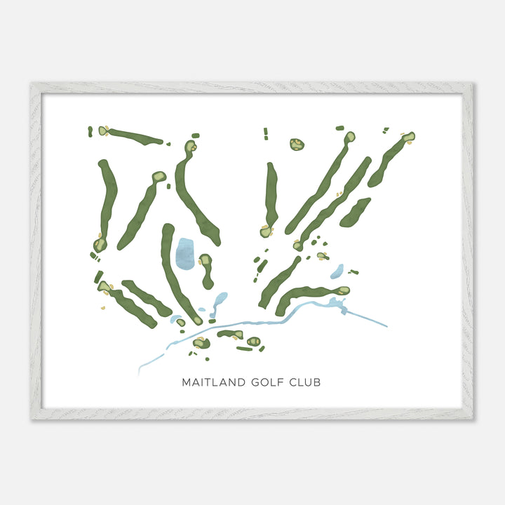 Print of Maitland Golf Club Modern Map