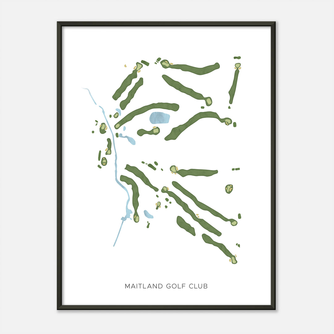 Print of Maitland Golf Club Modern Map