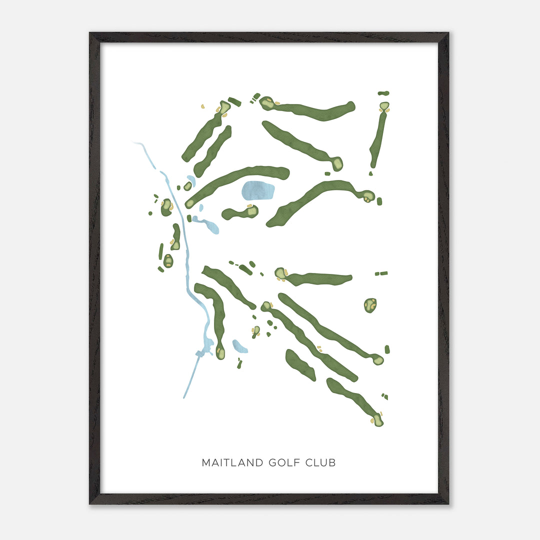 Print of Maitland Golf Club Modern Map