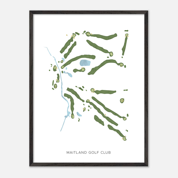 Print of Maitland Golf Club Modern Map