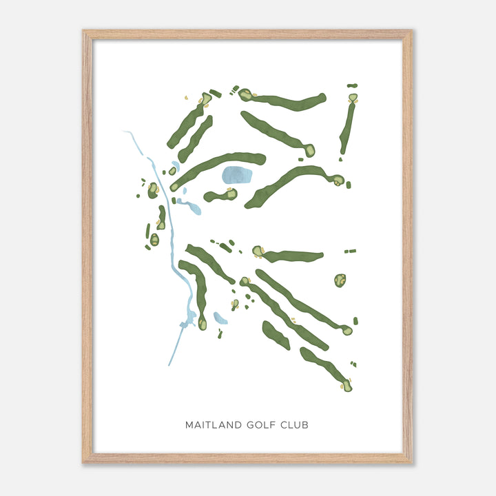 Print of Maitland Golf Club Modern Map