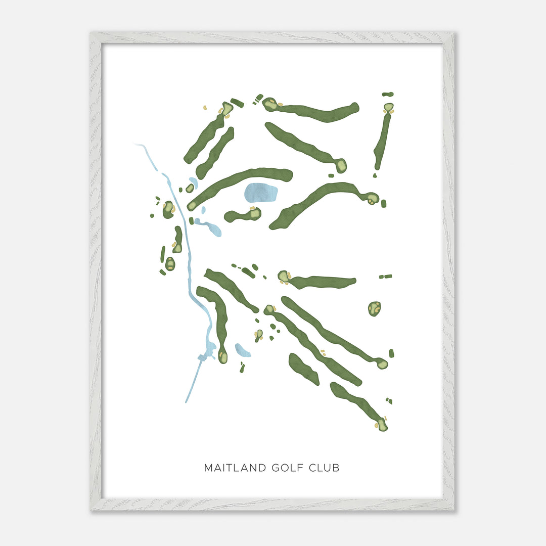 Print of Maitland Golf Club Modern Map