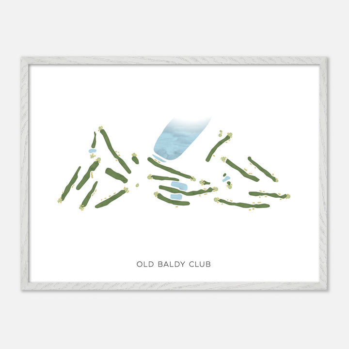 Print of Old Baldy Club Modern Map