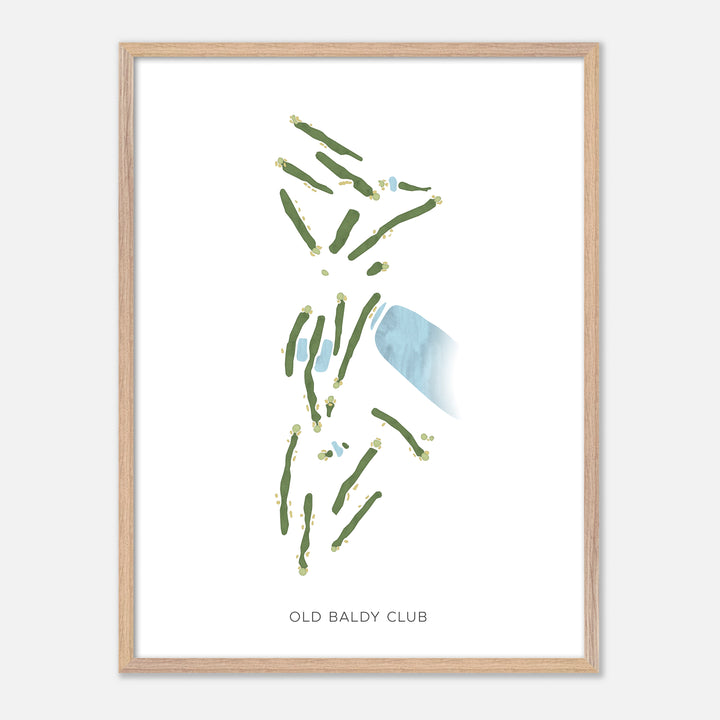 Print of Old Baldy Club Modern Map
