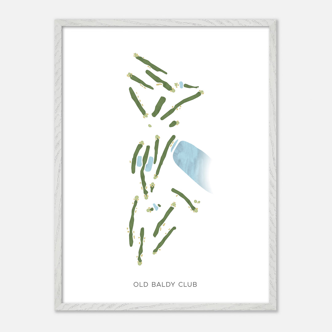 Print of Old Baldy Club Modern Map