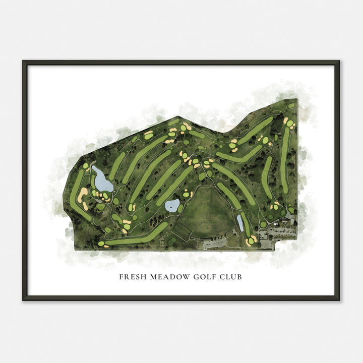 Print of Fresh Meadow Golf Club Classic Map