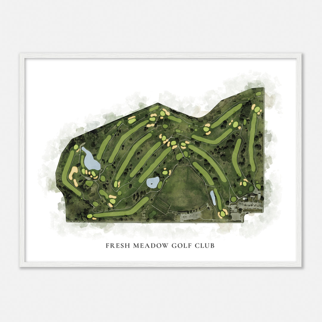 Print of Fresh Meadow Golf Club Classic Map