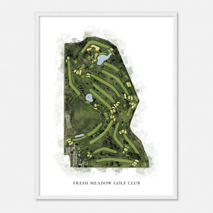 Print of Fresh Meadow Golf Club Classic Map