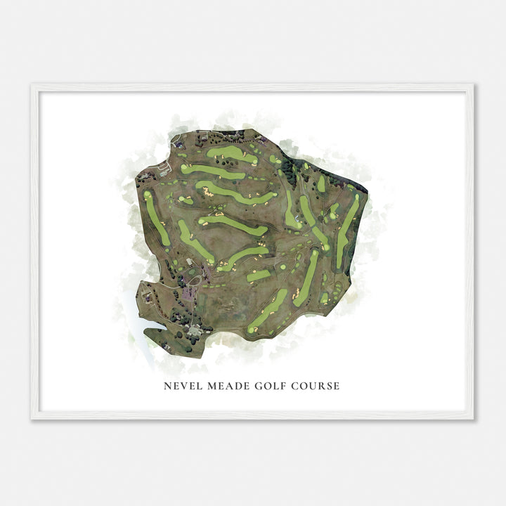 Print of Nevel Meade Golf Course Classic Map