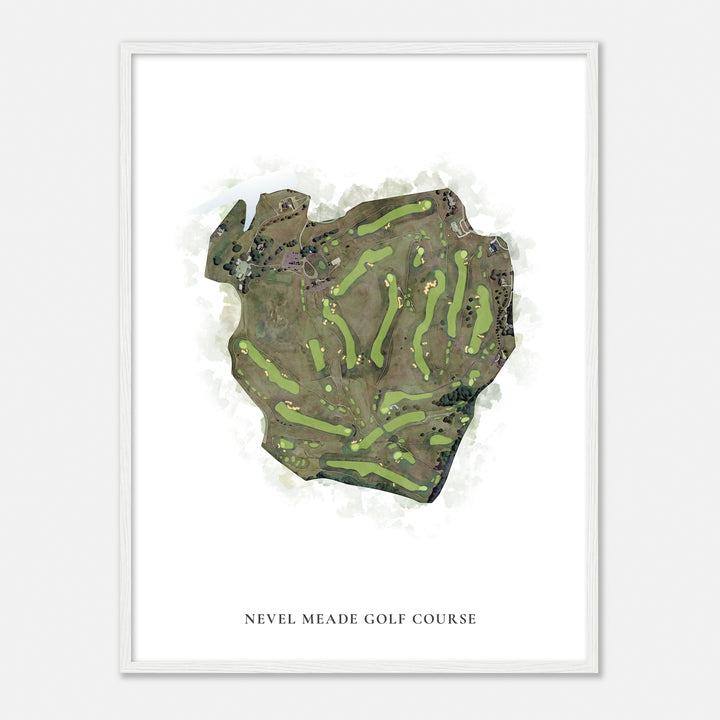 Print of Nevel Meade Golf Course Classic Map