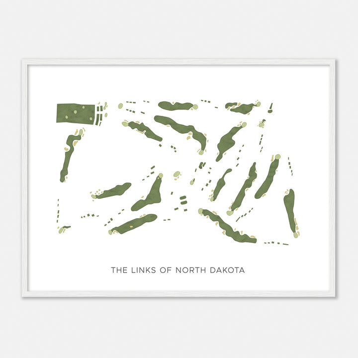 Print of The Links Of North Dakota Modern Map