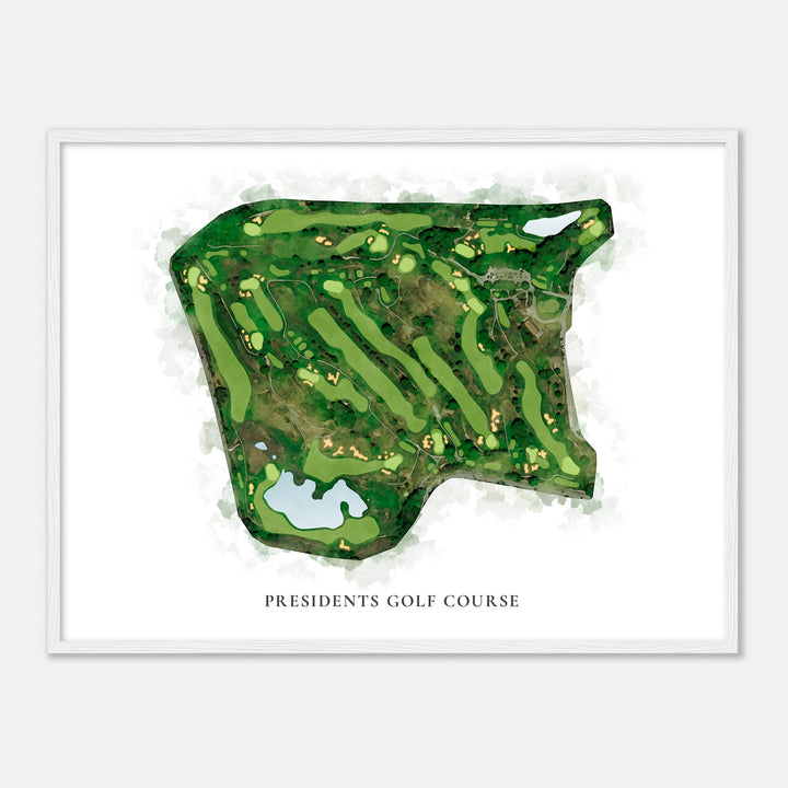 Print of Presidents Golf Course Classic Map