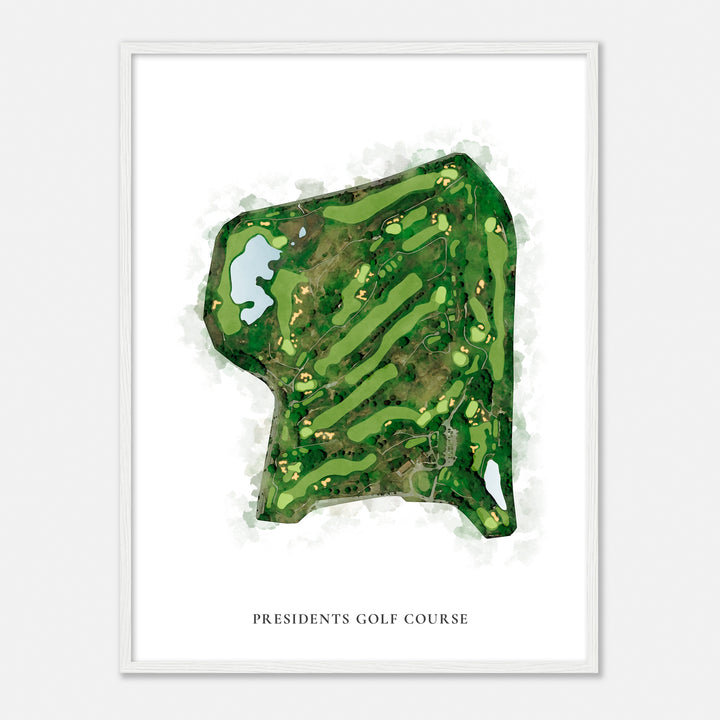 Print of Presidents Golf Course Classic Map