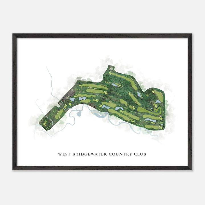 Print of West Bridgewater Country Club Classic Map