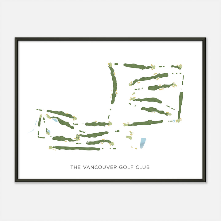 Print of The Vancouver Golf Club Modern Map