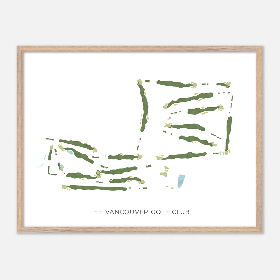 Print of The Vancouver Golf Club Modern Map