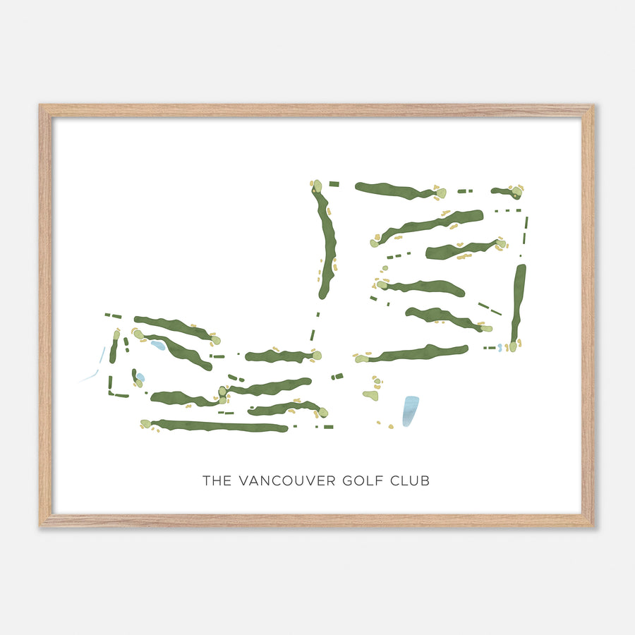 Print of The Vancouver Golf Club Modern Map