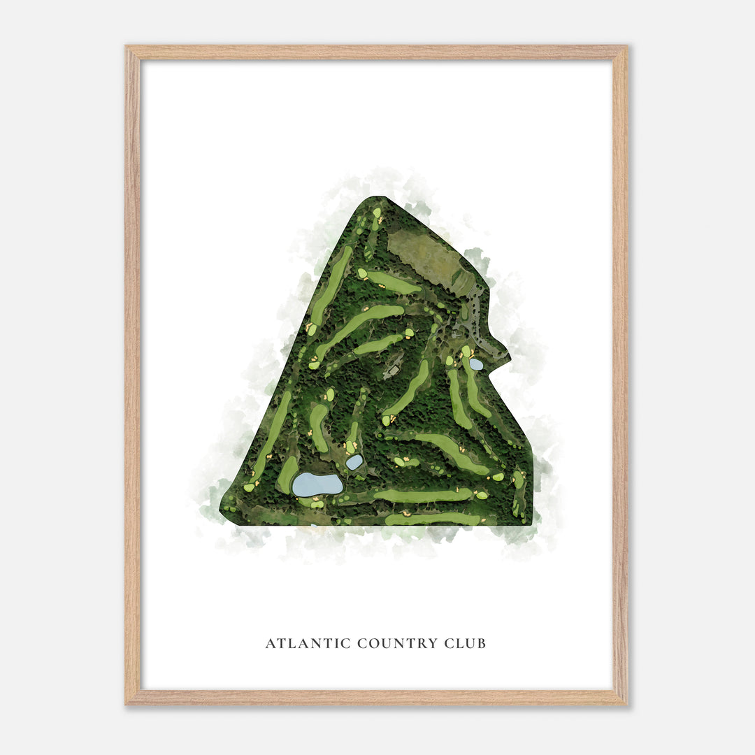 Print of Atlantic Country Club Classic Map