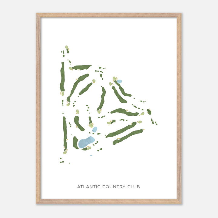 Print of Atlantic Country Club Modern Map