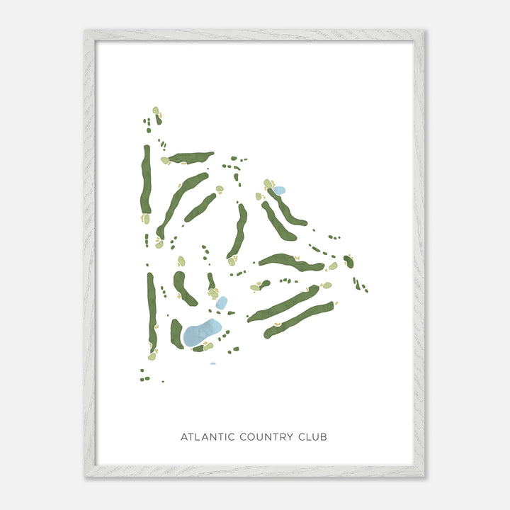 Print of Atlantic Country Club Modern Map