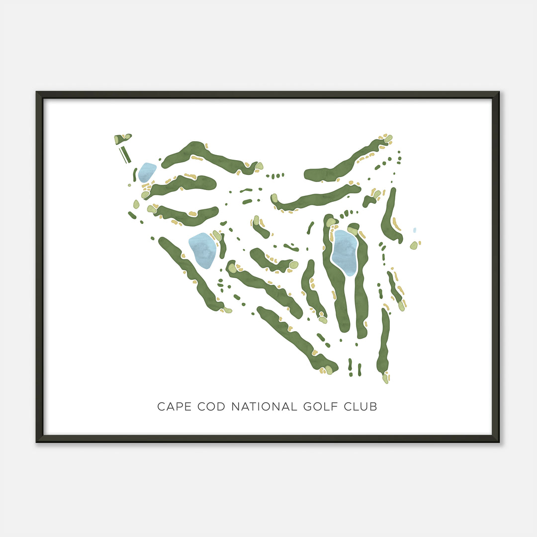 Print of Cape Cod National Golf Club Modern Map