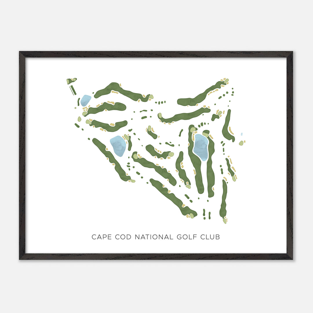 Print of Cape Cod National Golf Club Modern Map