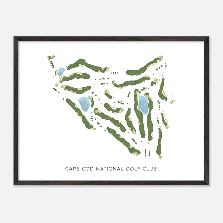 Print of Cape Cod National Golf Club Modern Map