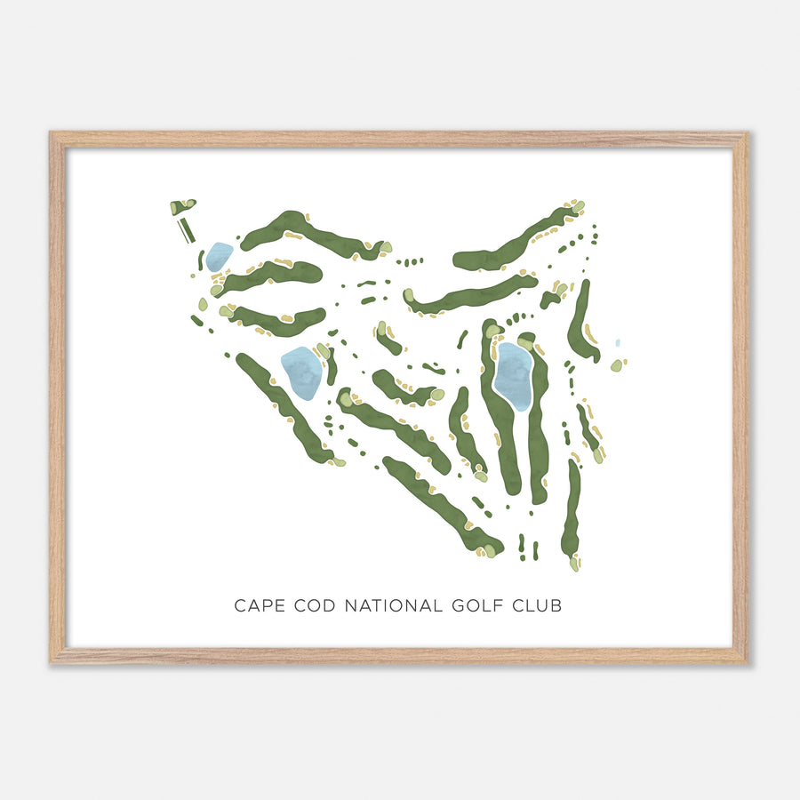 Print of Cape Cod National Golf Club Modern Map